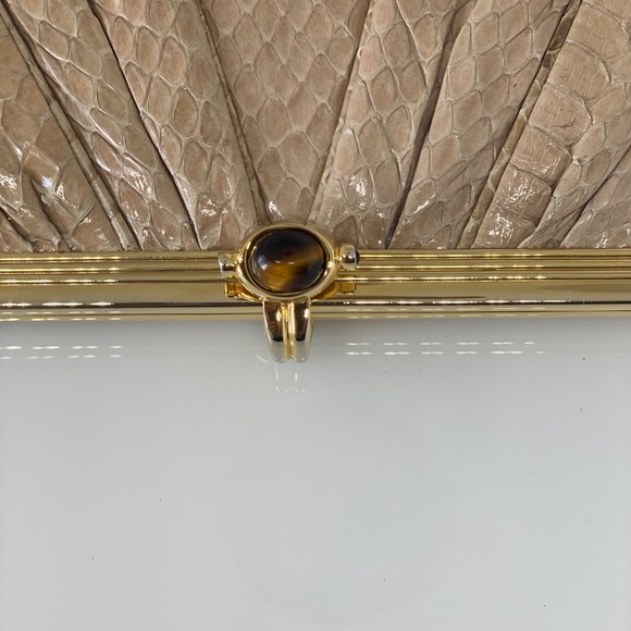 Judith Leiber python clutch bag - Picture 6 of 9